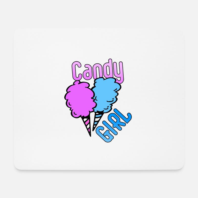 Candy Girl Cotton Candy - Mouse Pad (horizontal) - white