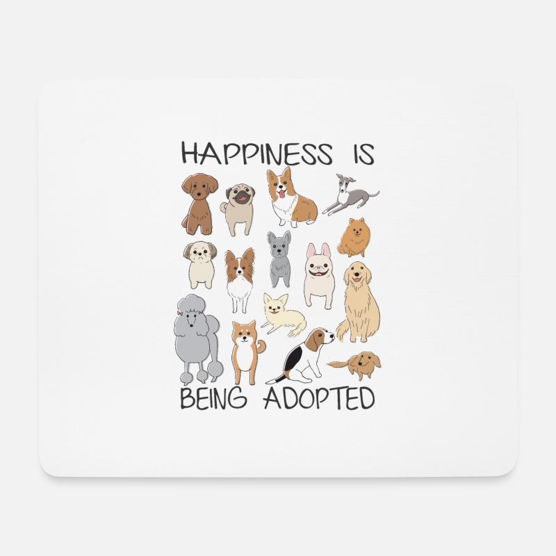Cute Pet Shelter Dog Gift - Mousepad (Querformat) - Weiß