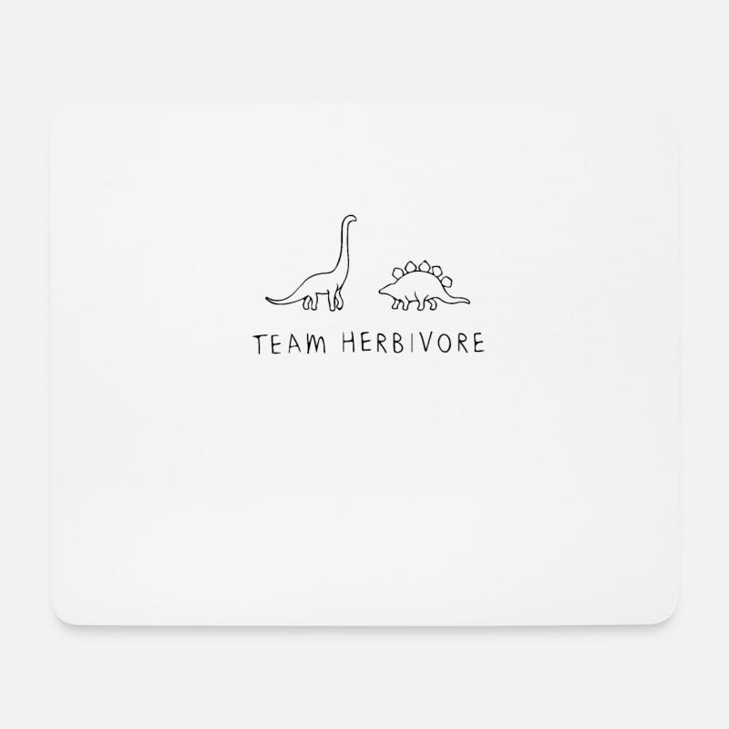 TEAM HERBIVORE - Mousepad (Querformat) - Weiß