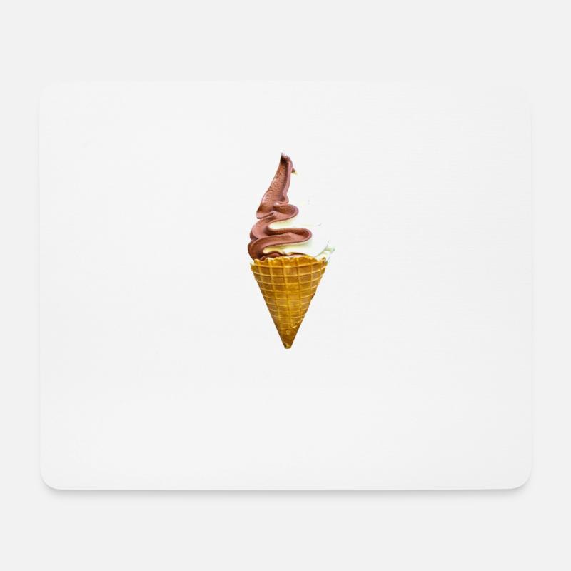 Softeis - Mousepad (Querformat) - Weiß