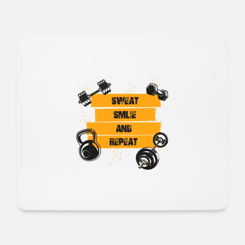 Gym, Geschenk - Mousepad (Querformat) - Weiß