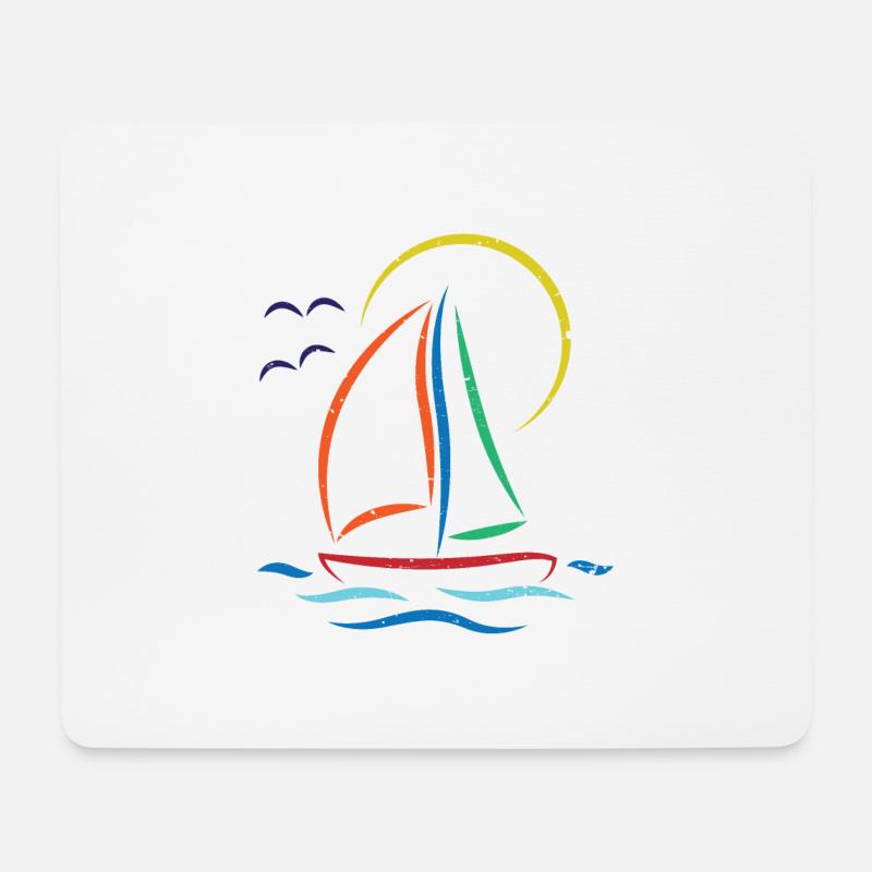 Sailing Boat Sailing Windsurfing - Mouse Pad (horizontal) - white