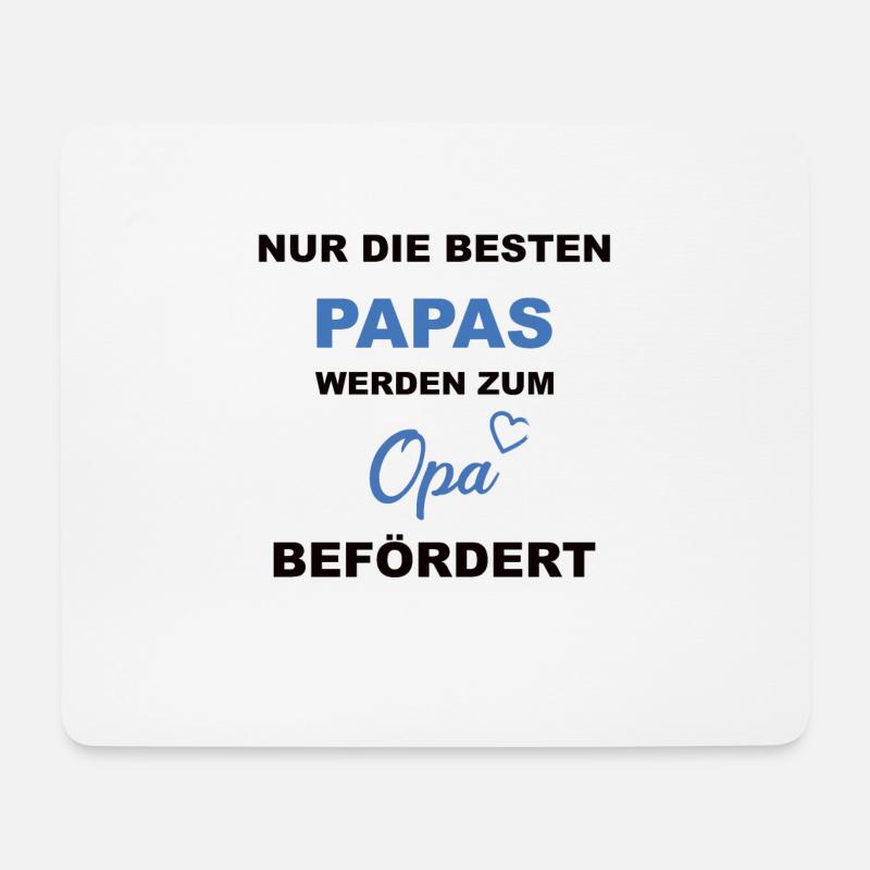 Papa Opa Beste - Mousepad (Querformat) - Weiß