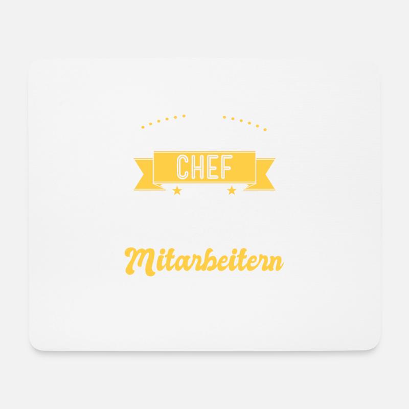 Stolzer Chef Mitarbeiter Team Geschenk - Mousepad (Querformat) - Weiß