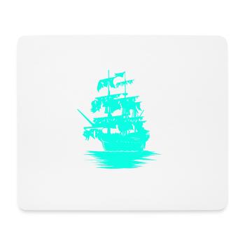 Sailing Ship Seafaring Fantasy Maritime Dinghy - Mouse Pad (horizontal) - white - Front