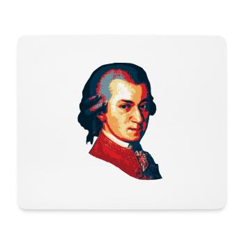 Wolfgang Amadeus Mozart - Mouse Pad (horizontal) - white - Front