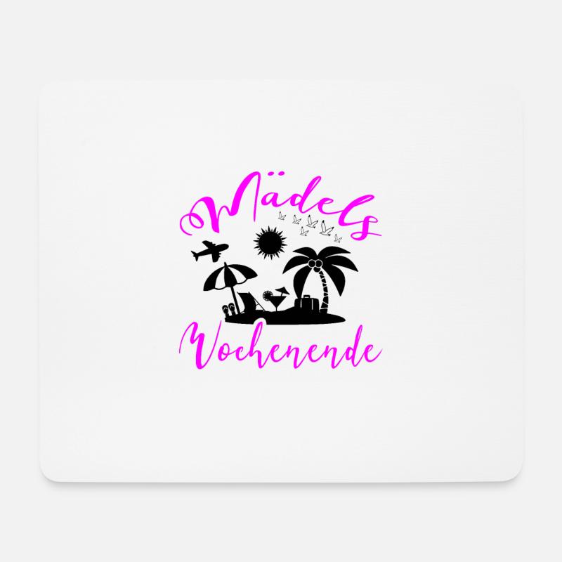 Mädelswochenende Mädelstrip Girls Trip Weekend - Mousepad (Querformat) - Weiß