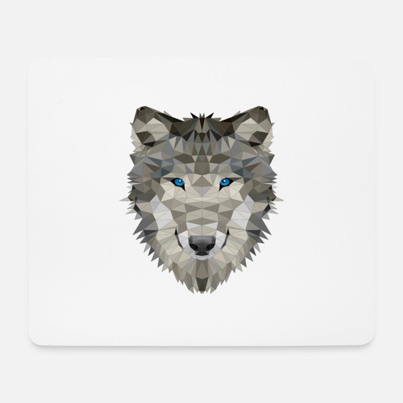 Wolf Wildtiere Wölfe Rudel Wehrwolf Horror Geist - Mousepad (Querformat) - Weiß