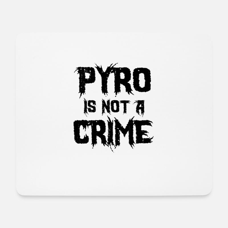 Pyrotechnik ist kein Verbrechen Feuerwerk Pyro - Mousepad (Querformat) - Weiß
