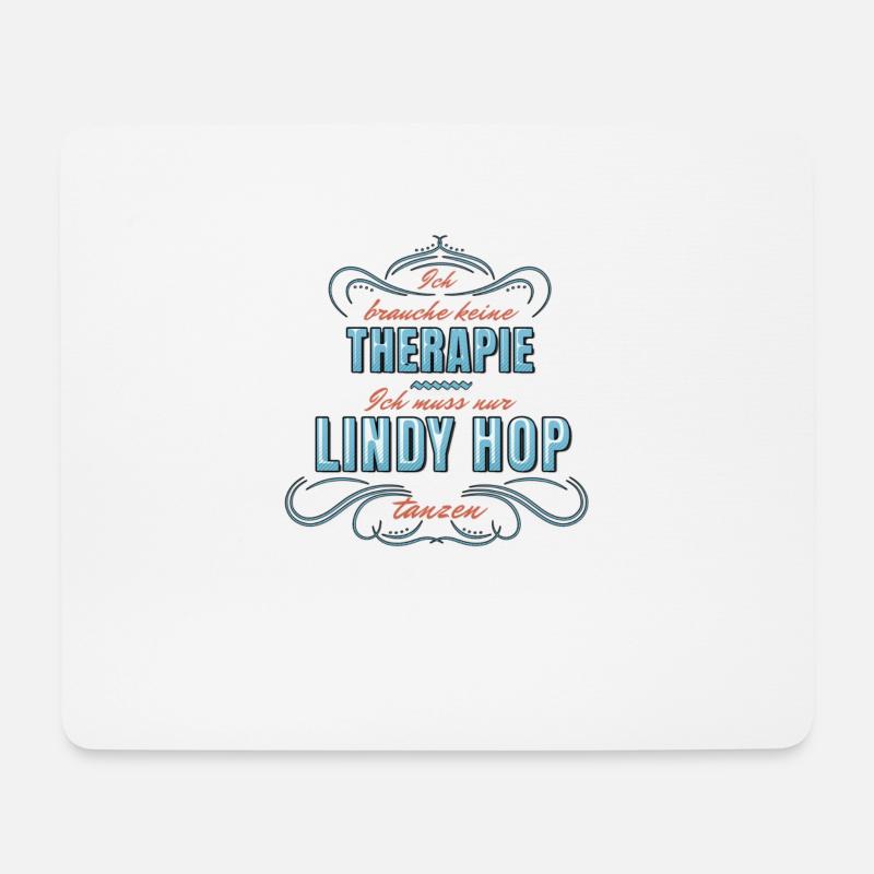 Lindy Hop Tanzen Lindy Hopper Geschenk - Mousepad (Querformat) - Weiß
