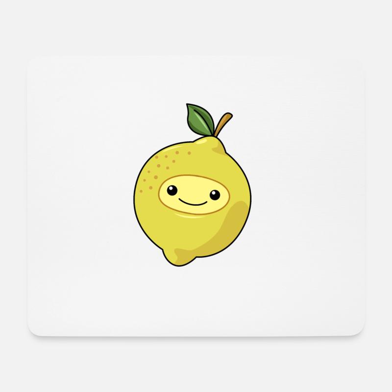 Comic Zitrone Lemone - Mousepad (Querformat) - Weiß