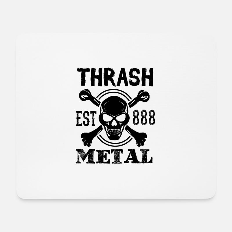 Thrash metal - Mousepad (Querformat) - Weiß