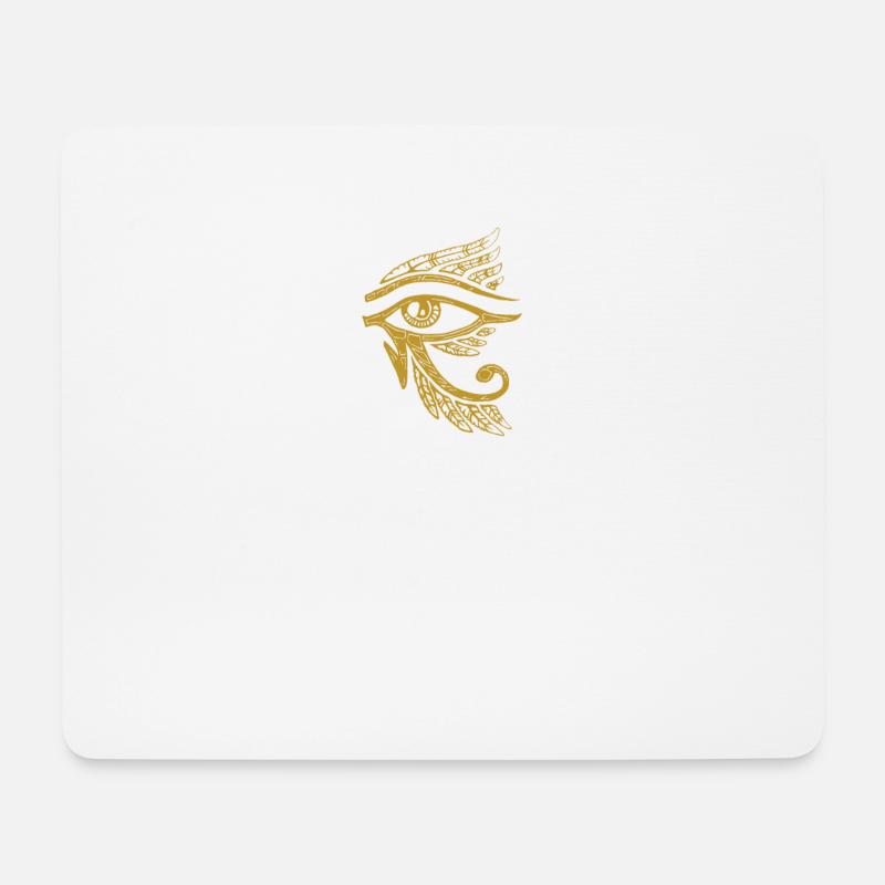 Auge des Horus - Mousepad (Querformat) - Weiß