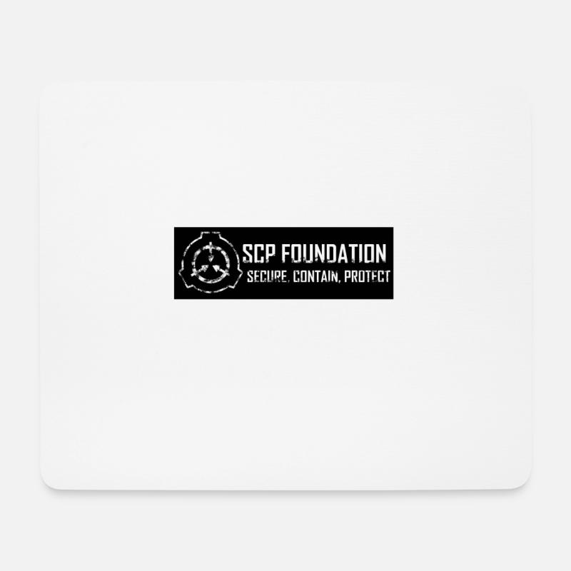 SCP Foundation: Sicher. Schützen enthalten - Mousepad (Querformat) - Weiß
