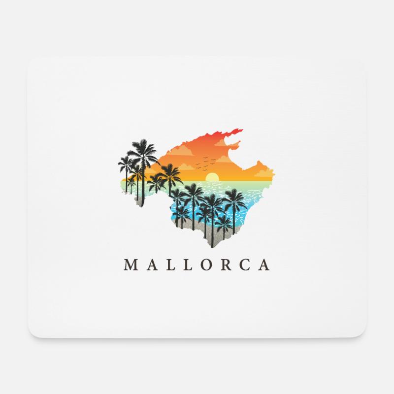 mallorca - Mousepad (Querformat) - Weiß