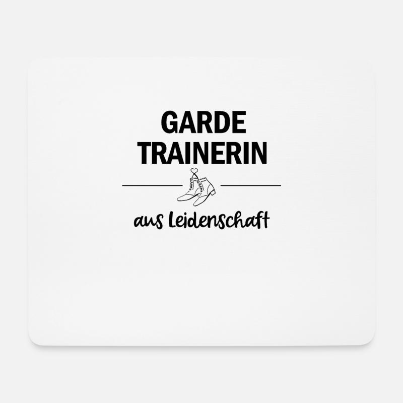 Gardetrainerin aus Leidenschaft - Mousepad (Querformat) - Weiß