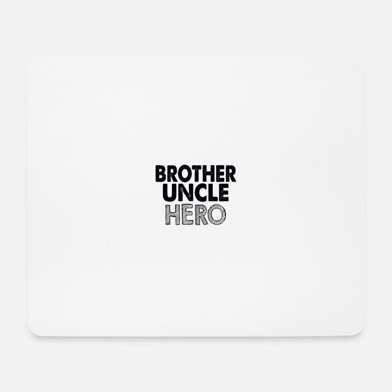 Brother uncle hero - Mouse Pad (horizontal) - white