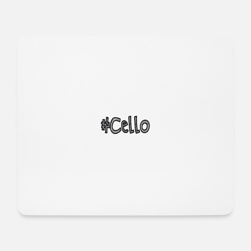 #Cello - Mouse Pad (horizontal) - white