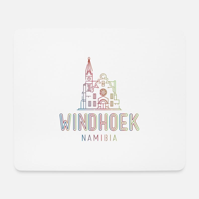 Windhuk - Namibia - Mousepad (Querformat) - Weiß