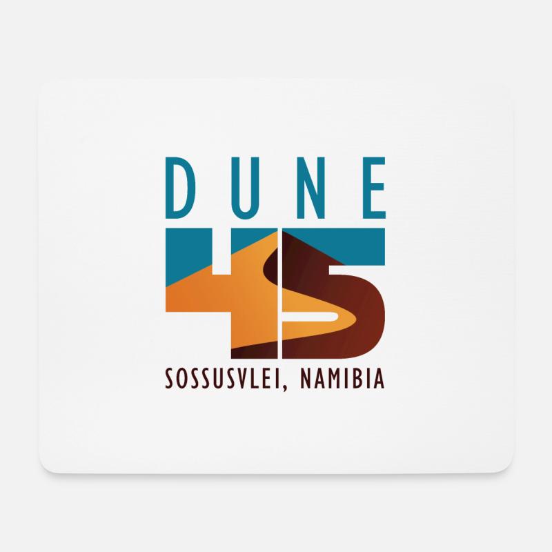 Dune 45 - Sossusvlei, Namibia - Mousepad (Querformat) - Weiß