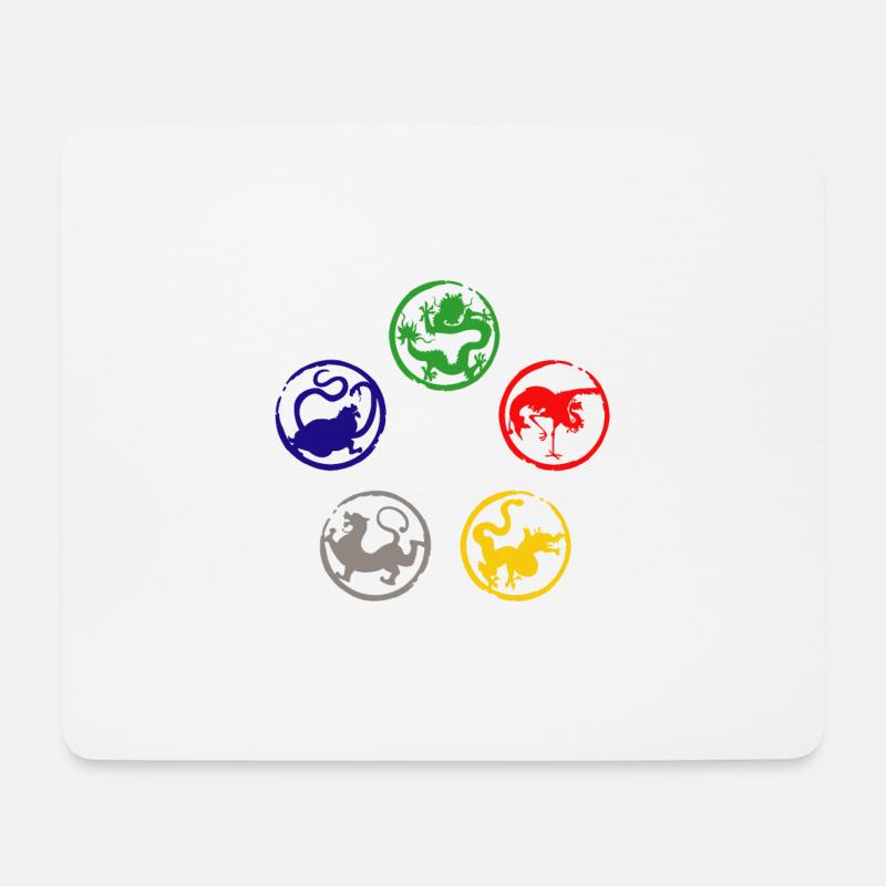 Fünf Elemente Tai-Chi-Experte und Martial Artist G - Mousepad (Querformat) - Weiß