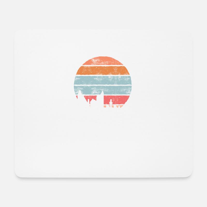 Mein Leipzig Skyline Deutschland Heimat Stadt - Mousepad (Querformat) - Weiß