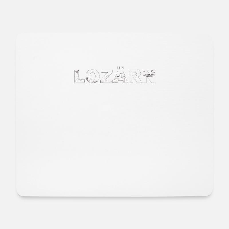 Lustiges Luzern T Shirt und Geschenk mit Spruch - Mousepad (Querformat) - Weiß