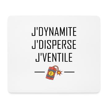 J'dynamite t-shirt citations cadeau humour - Tapis de souris (format paysage) - blanc - Devant