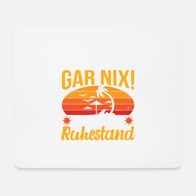 Ruhestand Rente Pension - Mousepad (Querformat) - Weiß