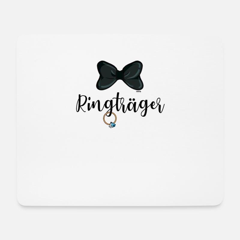 Ringträger Ring Security Hochzeit JGA - Mousepad (Querformat) - Weiß
