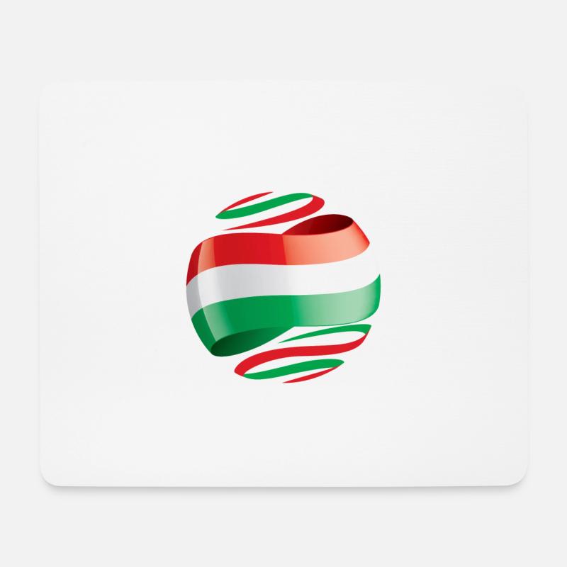 Ungarn Flagge - Mousepad (Querformat) - Weiß