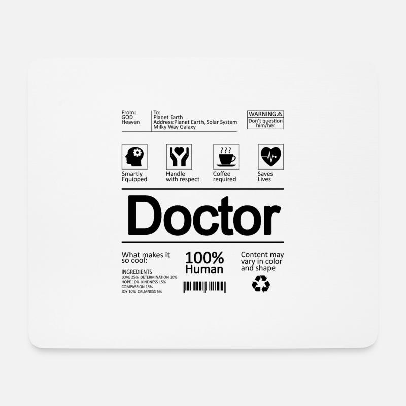 Doctor Arzt Geschenk - Mousepad (Querformat) - Weiß