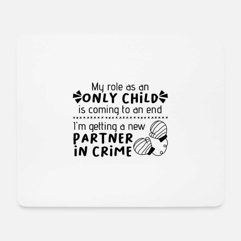 Baby Reveal Geschwister - Mousepad (Querformat) - Weiß