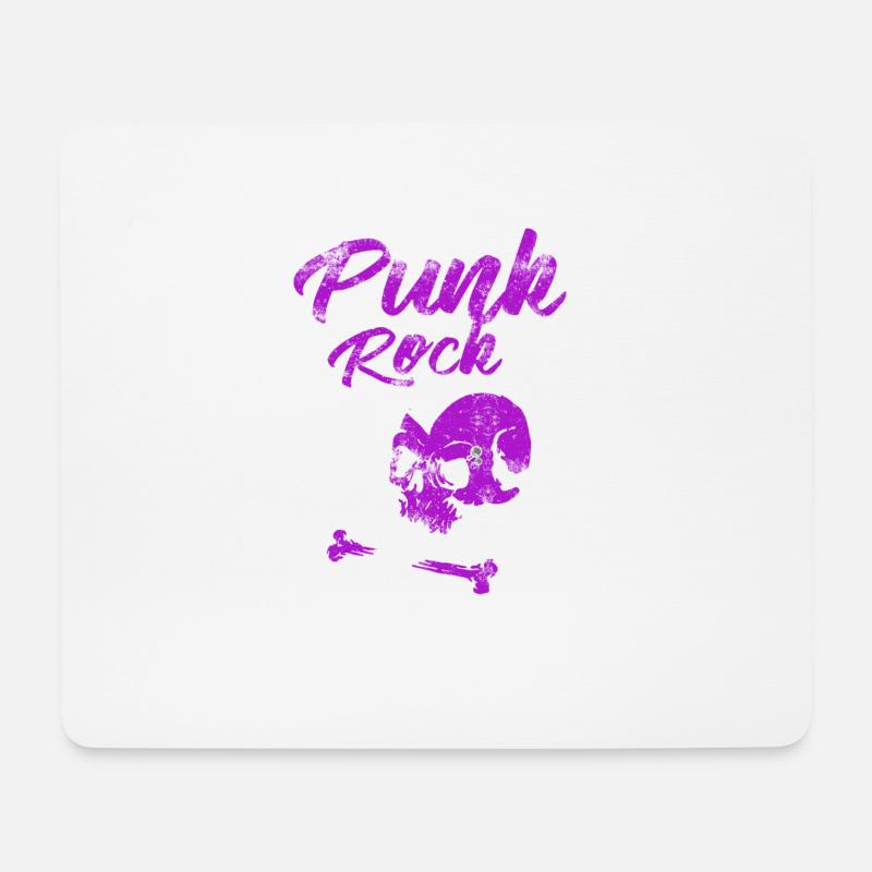 Punkrock Punk Punker Musik Retro Punks - Mousepad (Querformat) - Weiß