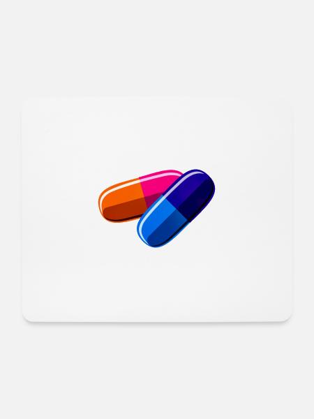 Tabletten - Mousepad (Querformat) - Weiß
