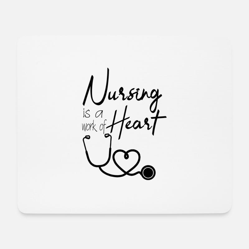 Krankenschwester Job - Mousepad (Querformat) - Weiß