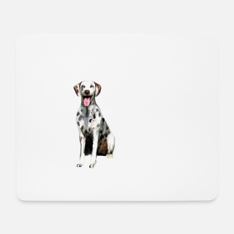 Schau auf die glücklichsten Punkte im Leben - Mousepad (Querformat) - Weiß