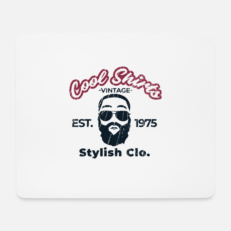 hipster - Mouse Pad (horizontal) - white