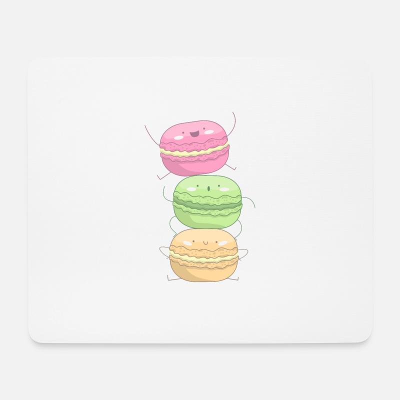 Lustige Macarons Geschenk für Bäcker - Mousepad (Querformat) - Weiß