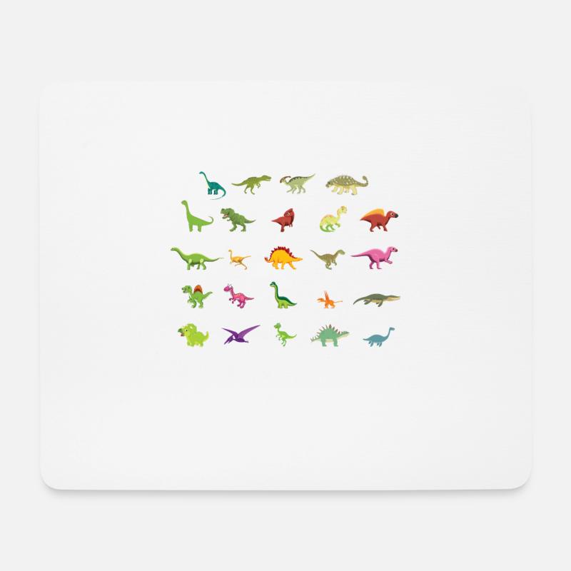 Types Of Dinosaur Dinosaur obsessed Shirt - Mousepad (Querformat) - Weiß