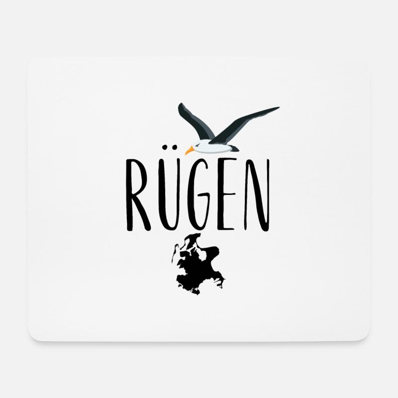 We love Rügen - Ostsee feeling Tshirt - Mousepad (Querformat) - Weiß