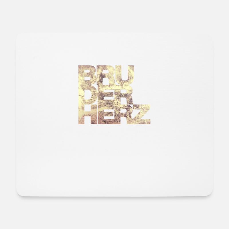 Bruderherz Bester Bruder der Welt Geschenkidee - Mousepad (Querformat) - Weiß