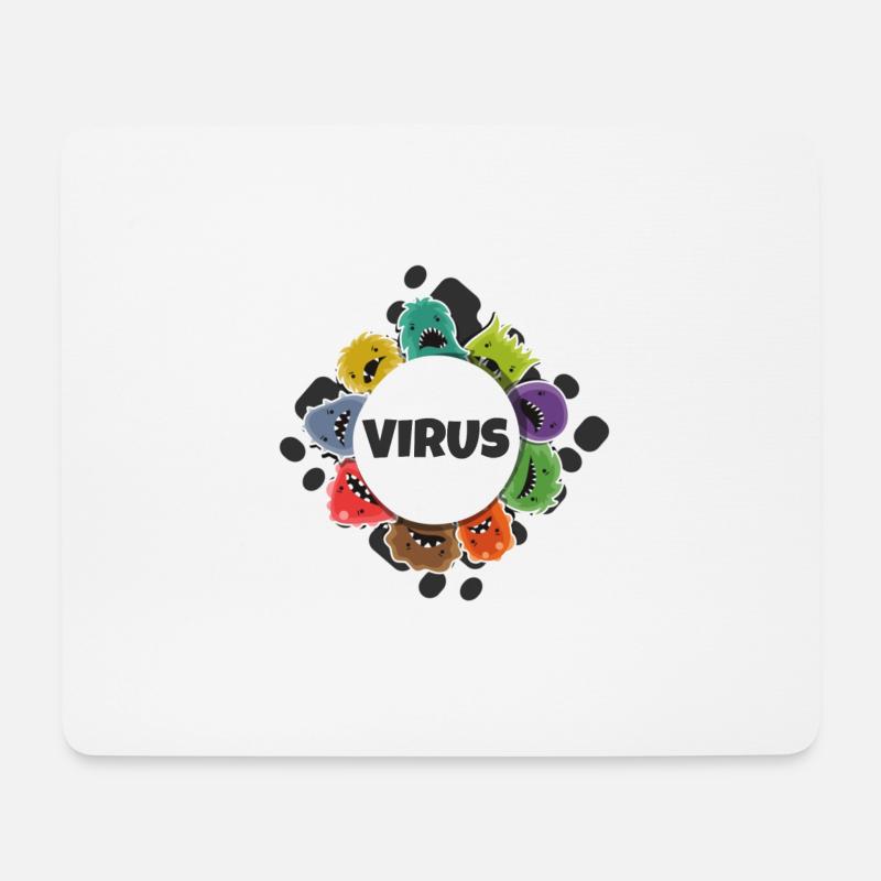 Corona Virus - Mouse Pad (horizontal) - white