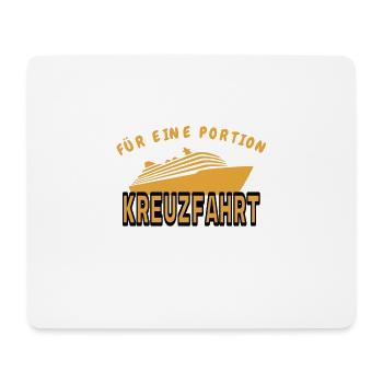 Zeit für eine Kreuzfahrt - Mousepad (Querformat) - Weiß - Vorne
