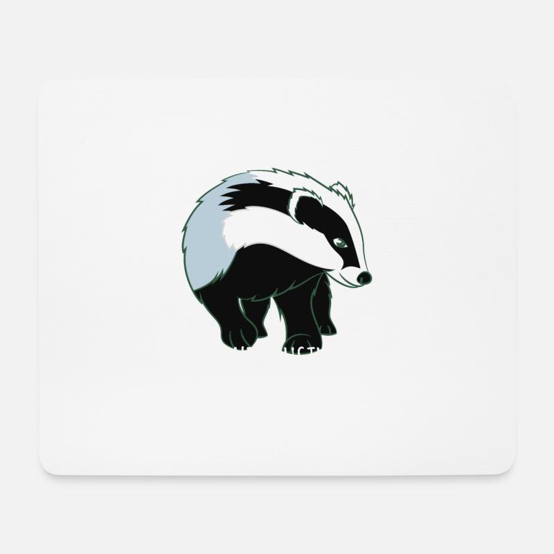 Badger Kind And Trustworthy - Mousepad (Querformat) - Weiß