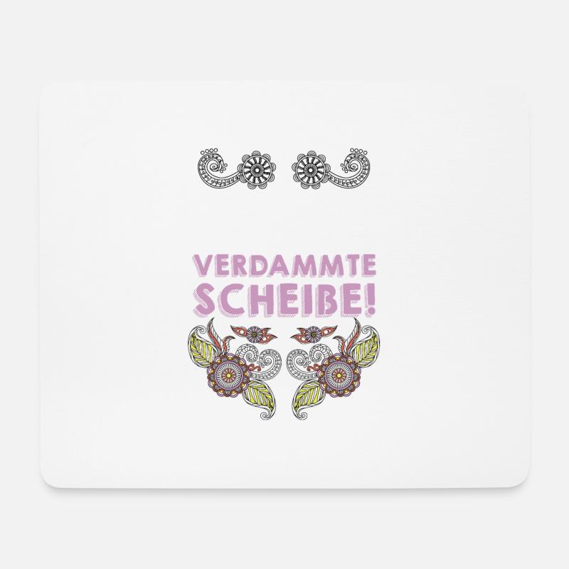 Entspann Dich Endlich, Verdammte Scheiße Geschenk! - Mousepad (Querformat) - Weiß
