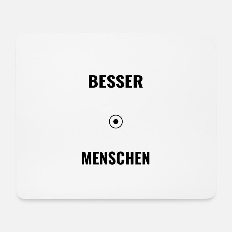 Der Bass bumst - Mousepad (Querformat) - Weiß