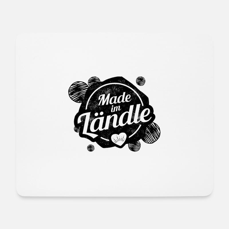 Schwabe Schwäbisch Made im Ländle - Mousepad (Querformat) - Weiß