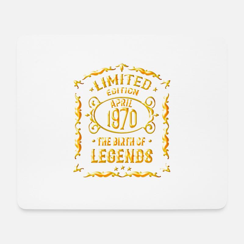 50 Geburtstag Geschenk - Geboren in April 1970 - Mousepad (Querformat) - Weiß