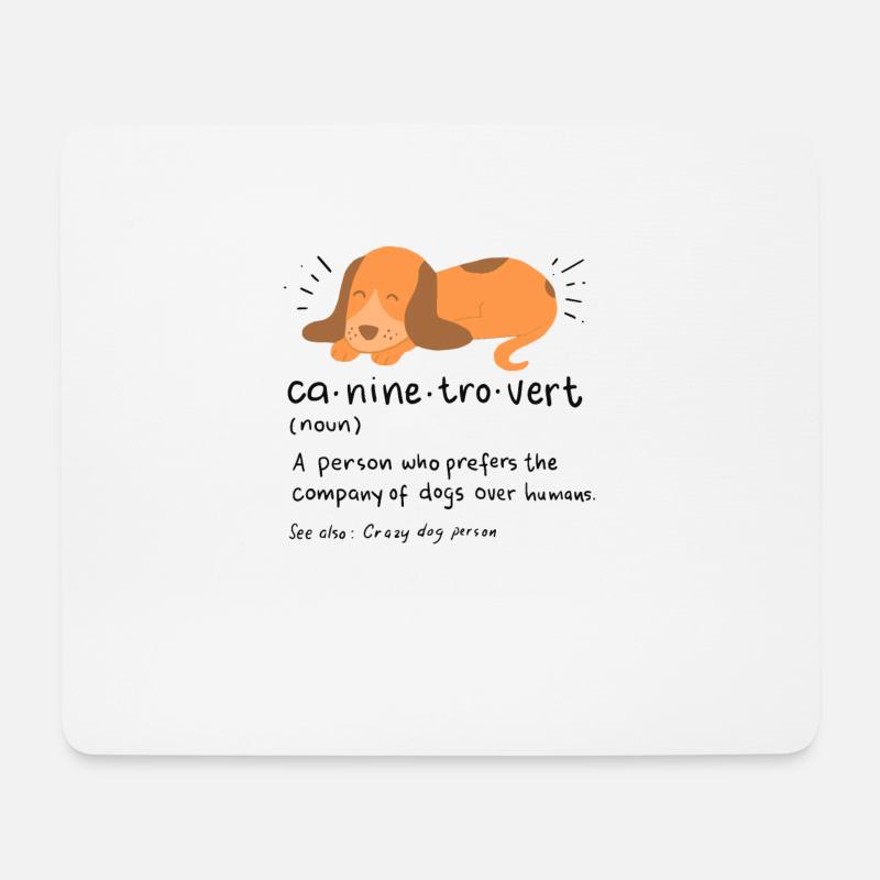 Introverted gift Introverted anti-social - Mouse Pad (horizontal) - white